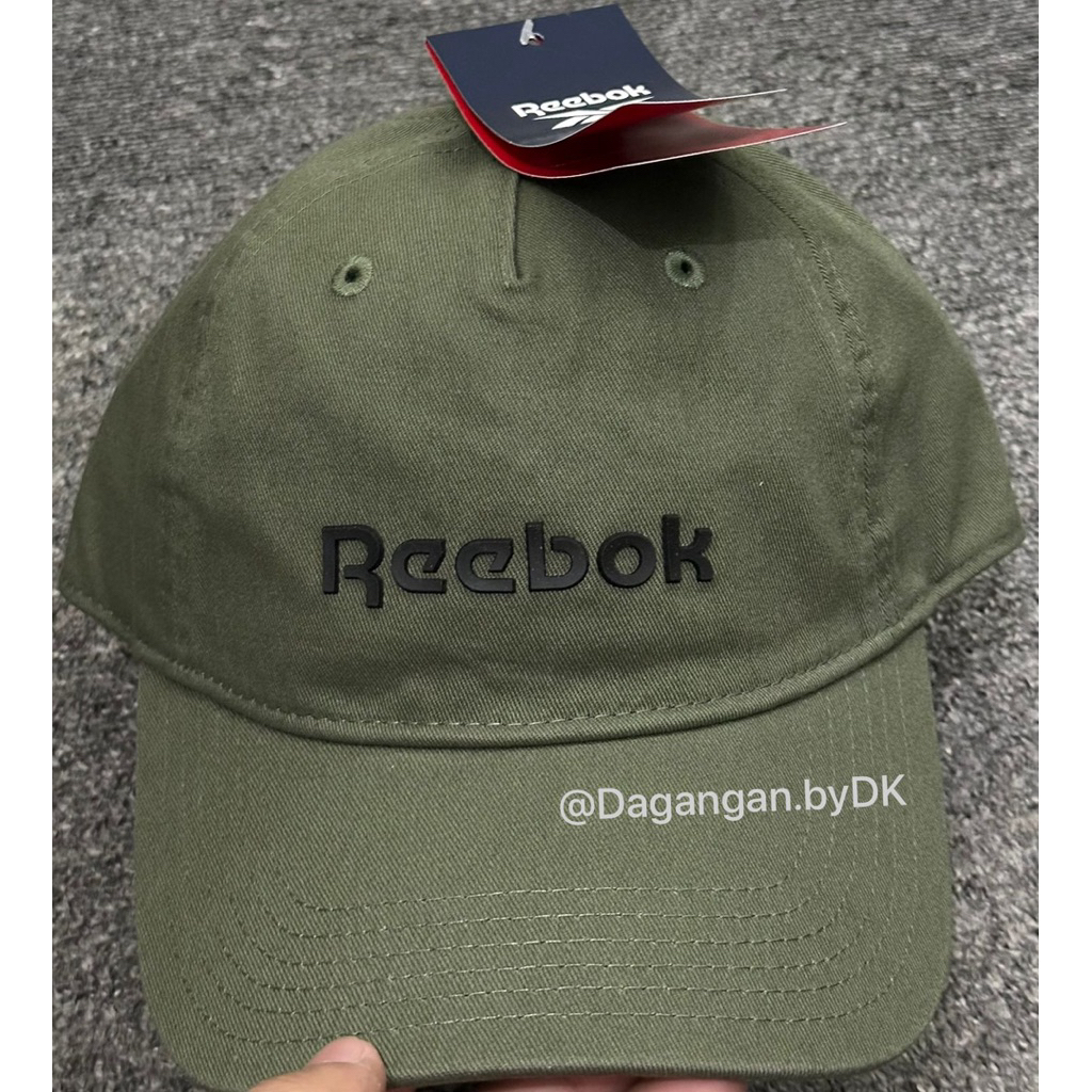 Topi Reebok Cap Running Original 100% Green Army (Limited)
