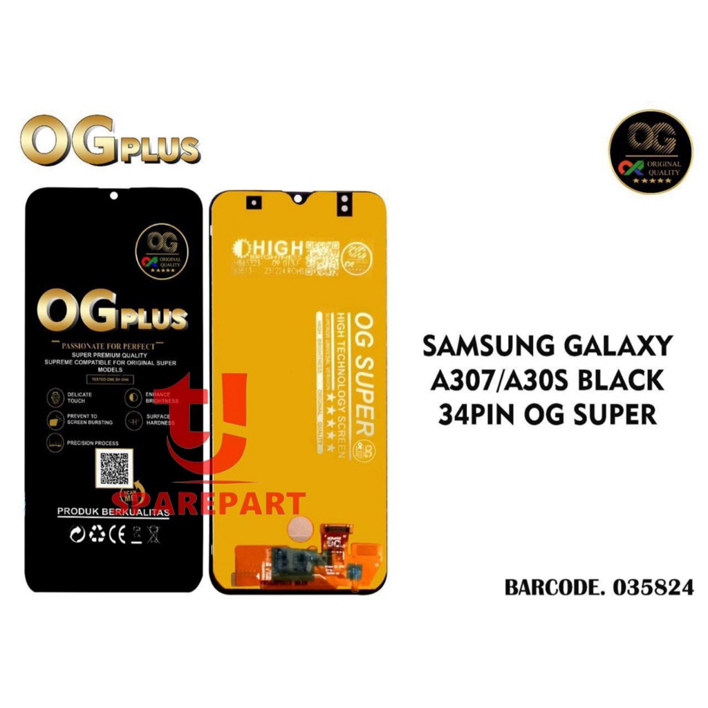 LCD TOUCHSCREEN SAMSUNG A30S / A307 / 34PIN / ORI OG SUPER