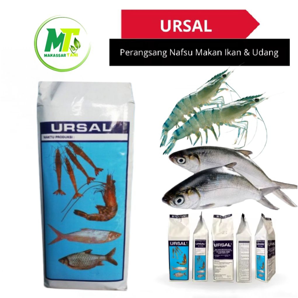 Ursal Cairan Pakan dan Probiotik Meningkatkan Nafsu Makan, Pertumbuhan Ikan dan Udang.