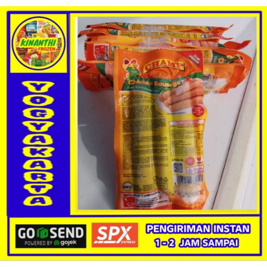 

sosis Champ ayam isi 3, Frozen Jogja