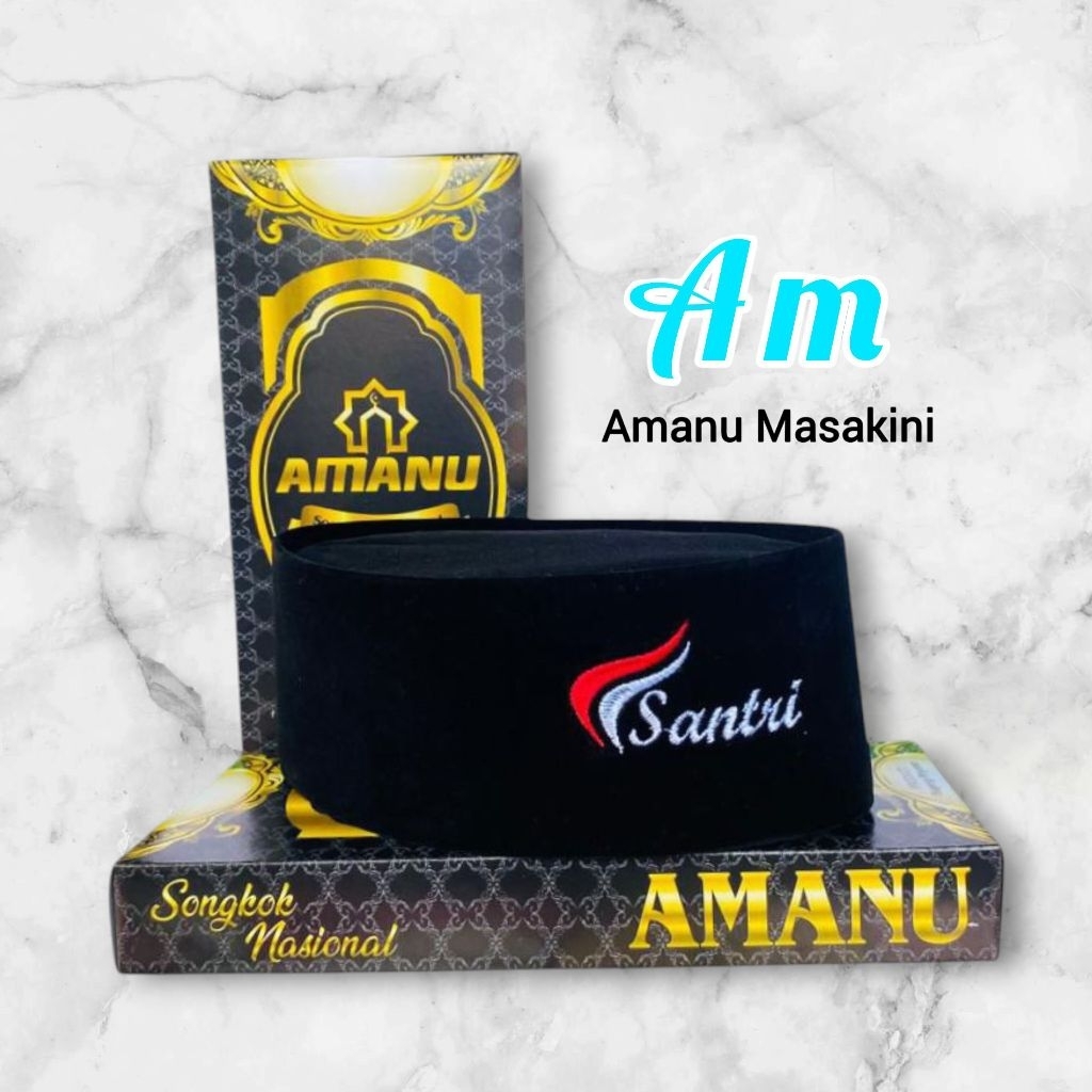 peci santri anak dan dewasa/songkok santri AMANU