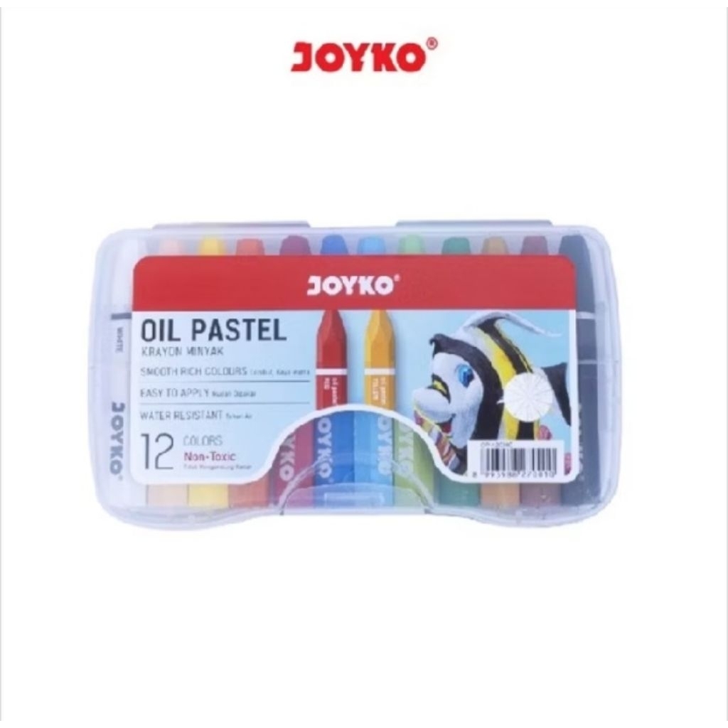 

JOYKO Crayon Krayon Minyak Oil Pastel 12 Warna / Krayon Joyko Isi 12