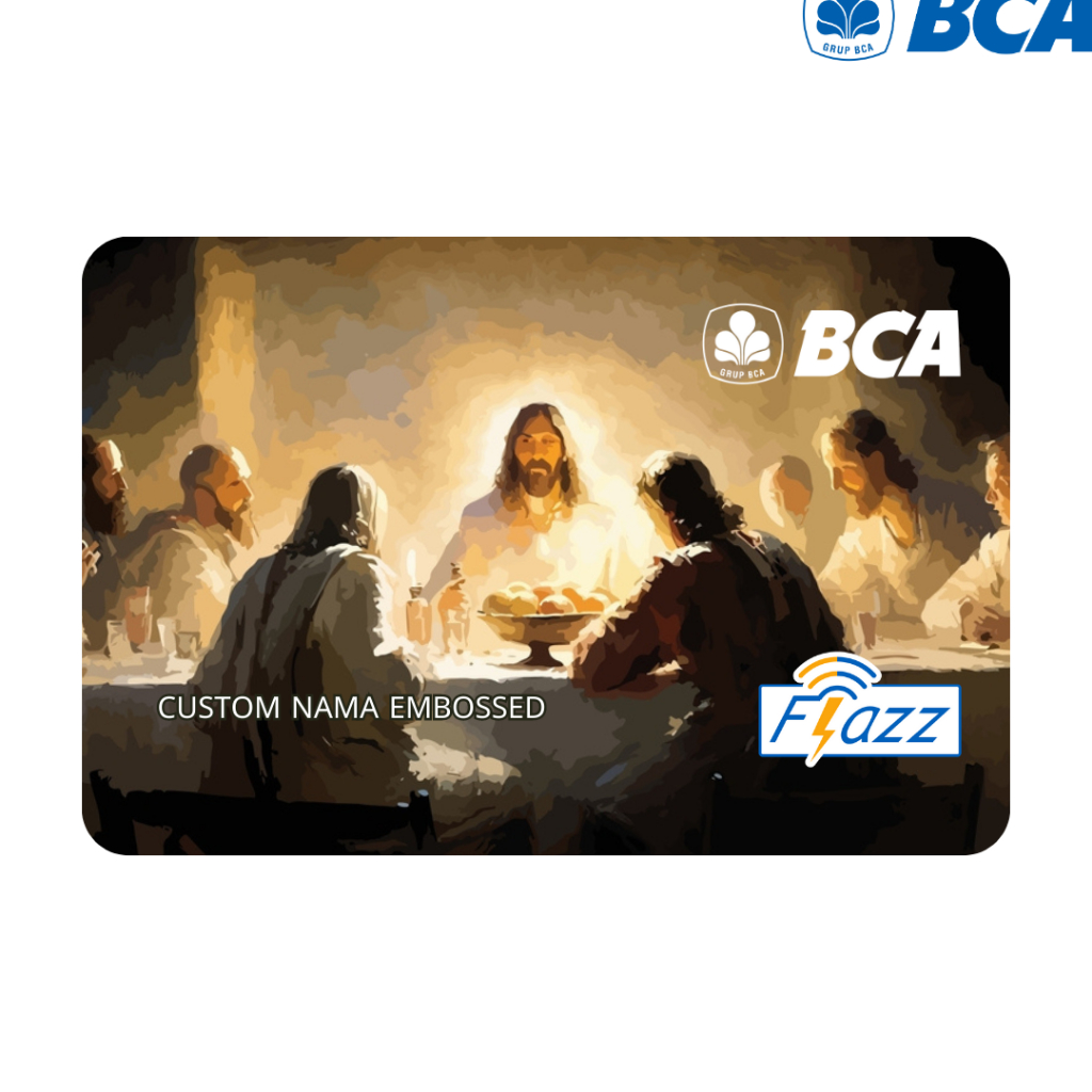 Emoney Embossed Nama custom eToll Flazz BCA Religi