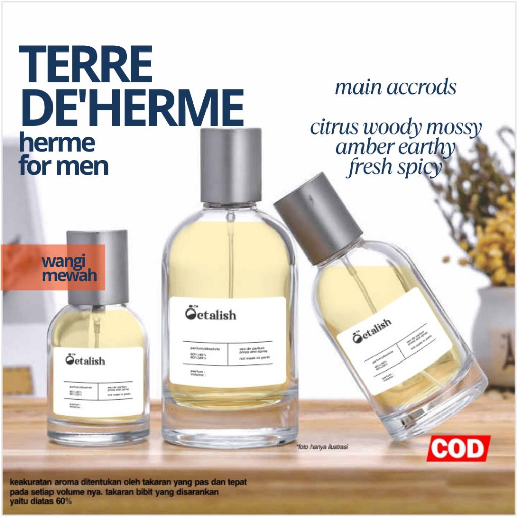 Parfum terre de herme men refill tahan lama 8ml sd 100ml