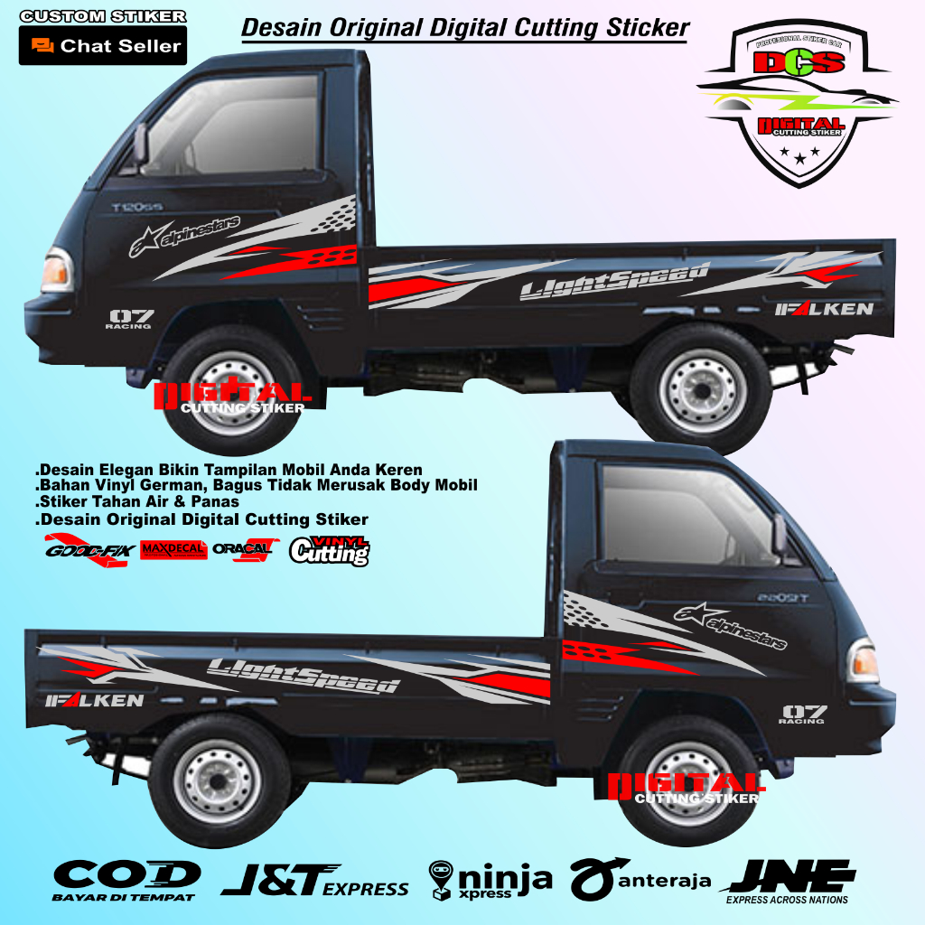stiker mobil pickup T120ss carry futura Stiker Pickup Indonesia stiker Striping Mobil Pick up