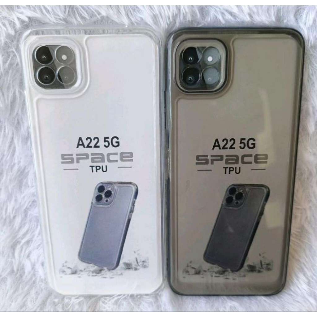 Softcase Bening Samsung A22 5G Casing Transparan full Pelindung Camera