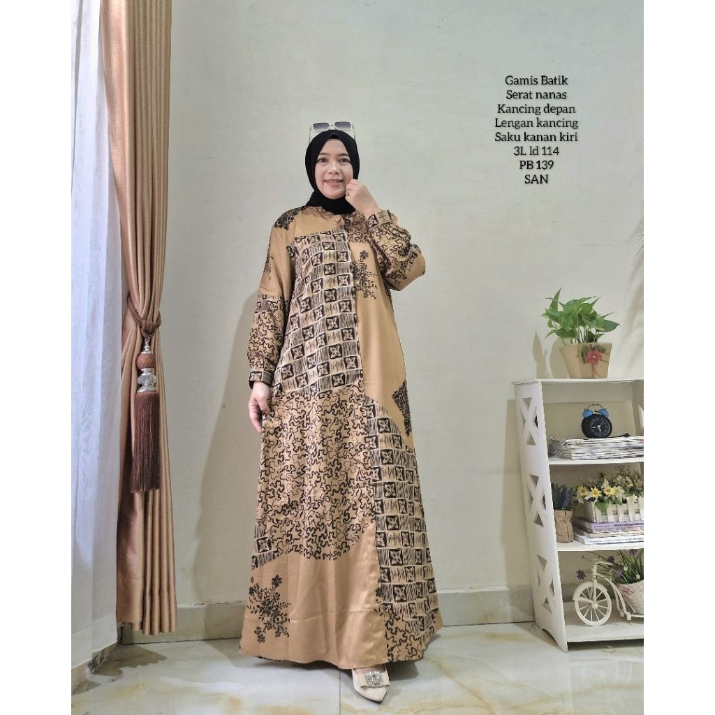 Gamis Lidya Batik