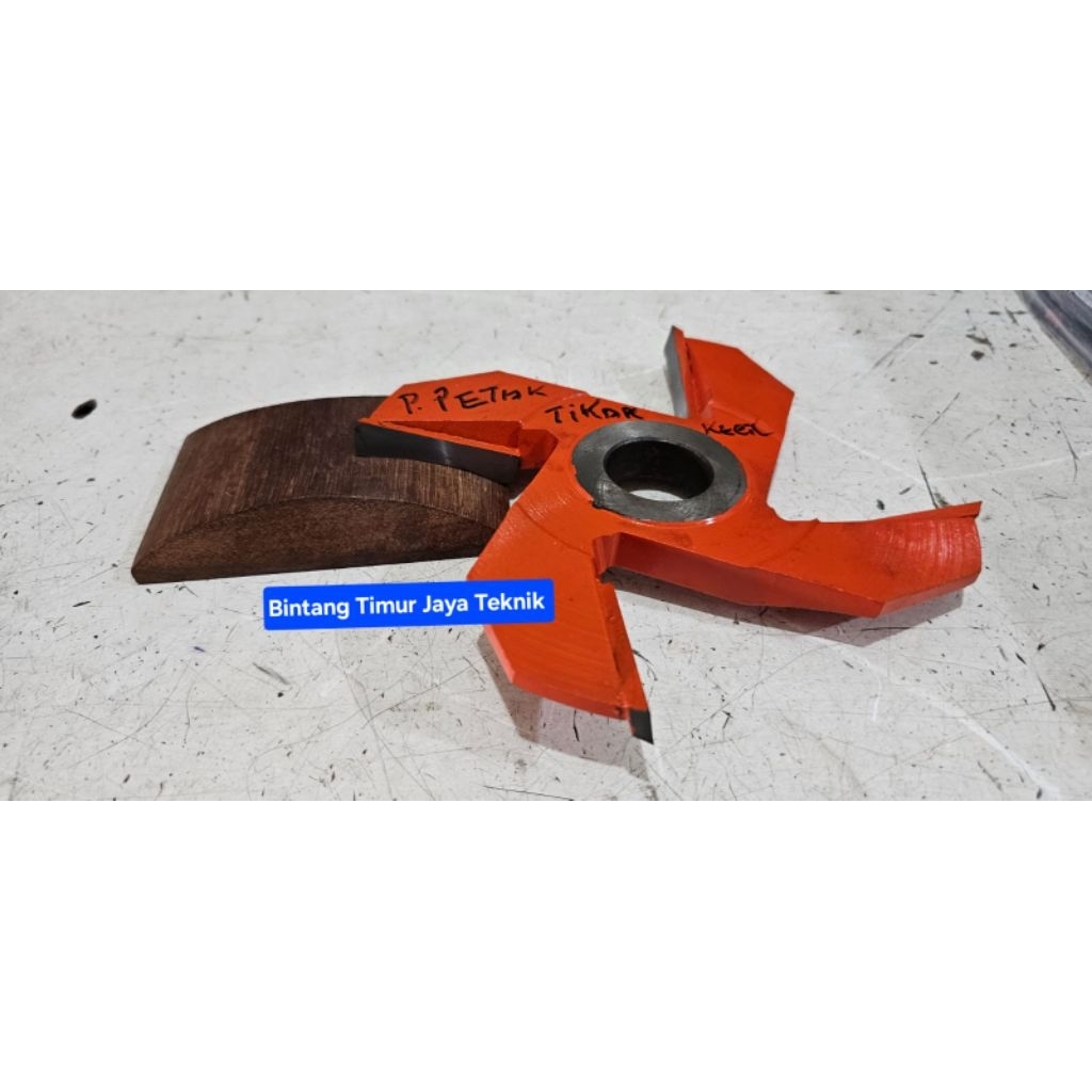TIKAR MATA PISAU PROFIL ROUTER DUDUK SPINDEL PANEL PINTU KAYU TIKAR 7 INCHI ( 7" ) ATAS