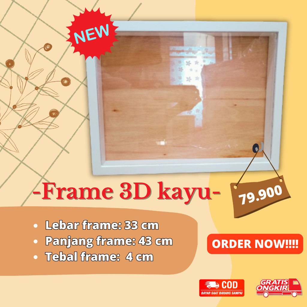 Pigura Mahar 3D | Frame mahar | Frame 3D