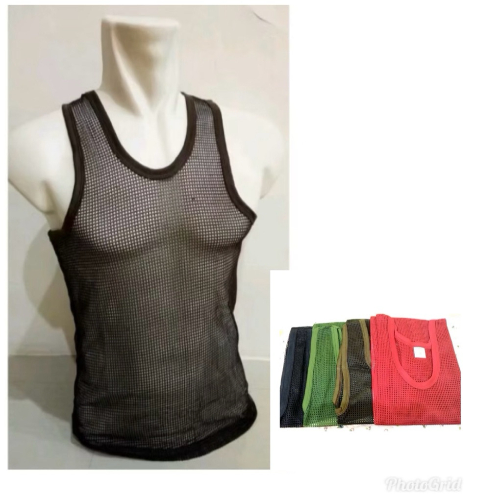 Singlet Pria BRUT / pakaian dalam pria / baju dalam pria / Singlet lubang / Singlet bolong / Singlet