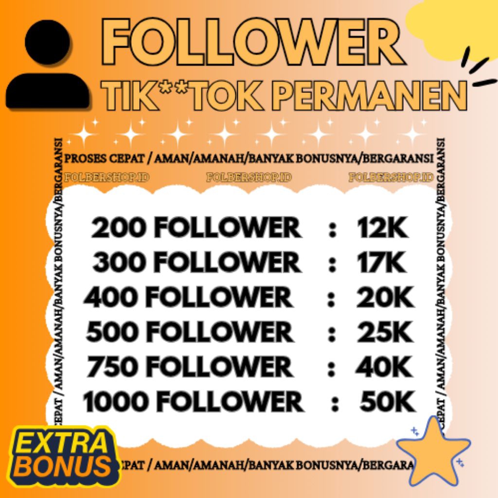 Followers Tik**Tok Real Aktif Permanen Bergaransi