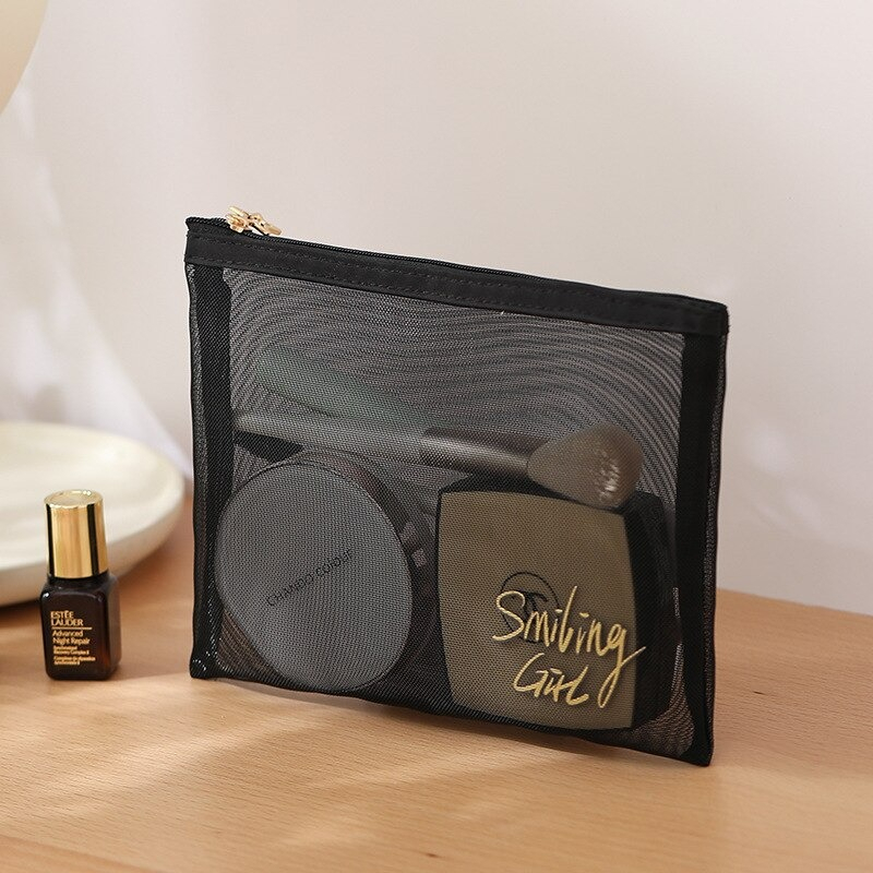 

Tempat Pensil Jaring Transparan Document Organizer Zipper Bag