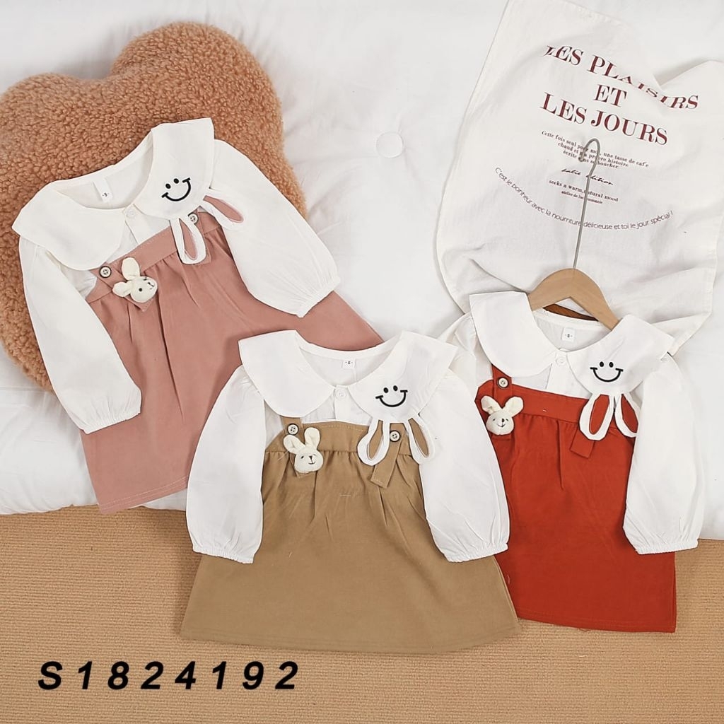 Dress anak perempuan import/gaun panjang premium Korean style