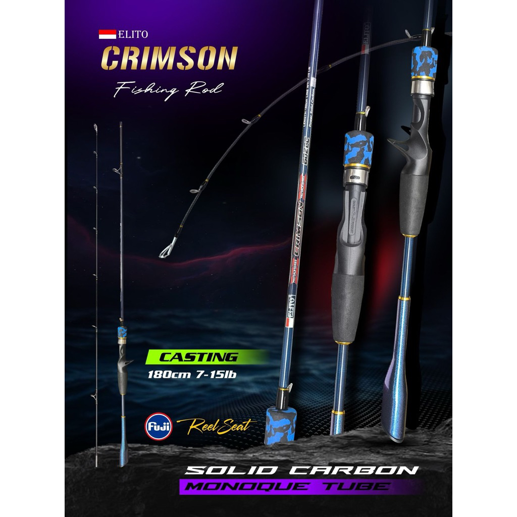 JORAN SPINNING ELITO CRIMSON 165-180CM REEL SEAT FUJI JAPAN STYLE