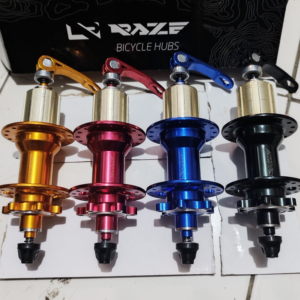 Hub Belakang Freehub Raze Bearing 32 hole QR - Merah