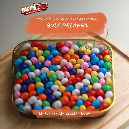 

Bola Pelangi - Snack Biskuit Bola Pelangi Besar dan Kecil Permen Biskuit Bola Pelangi