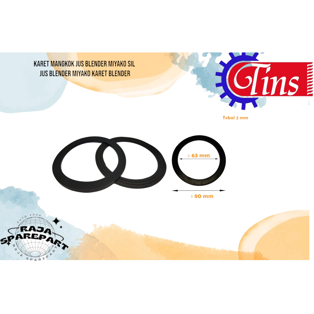 Karet Mangkok Jus Blender Miyako Sil Jus Blender Miyako Karet Blender