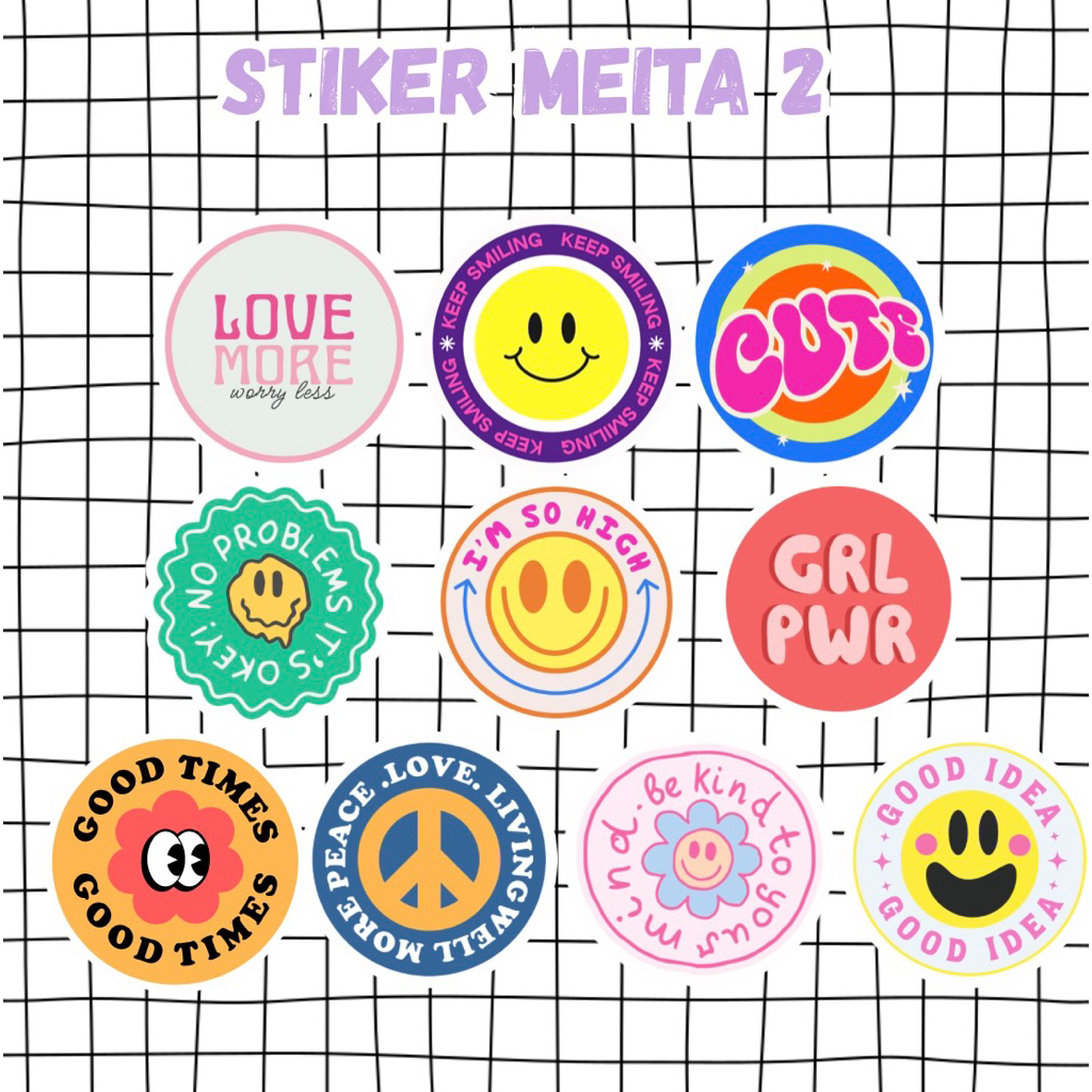 

(STARLY) MEITA2 STIKER TUMBLR STIKER LUCU STIKER GEMOY STIKER AESTETIC STIKER LAPTOP