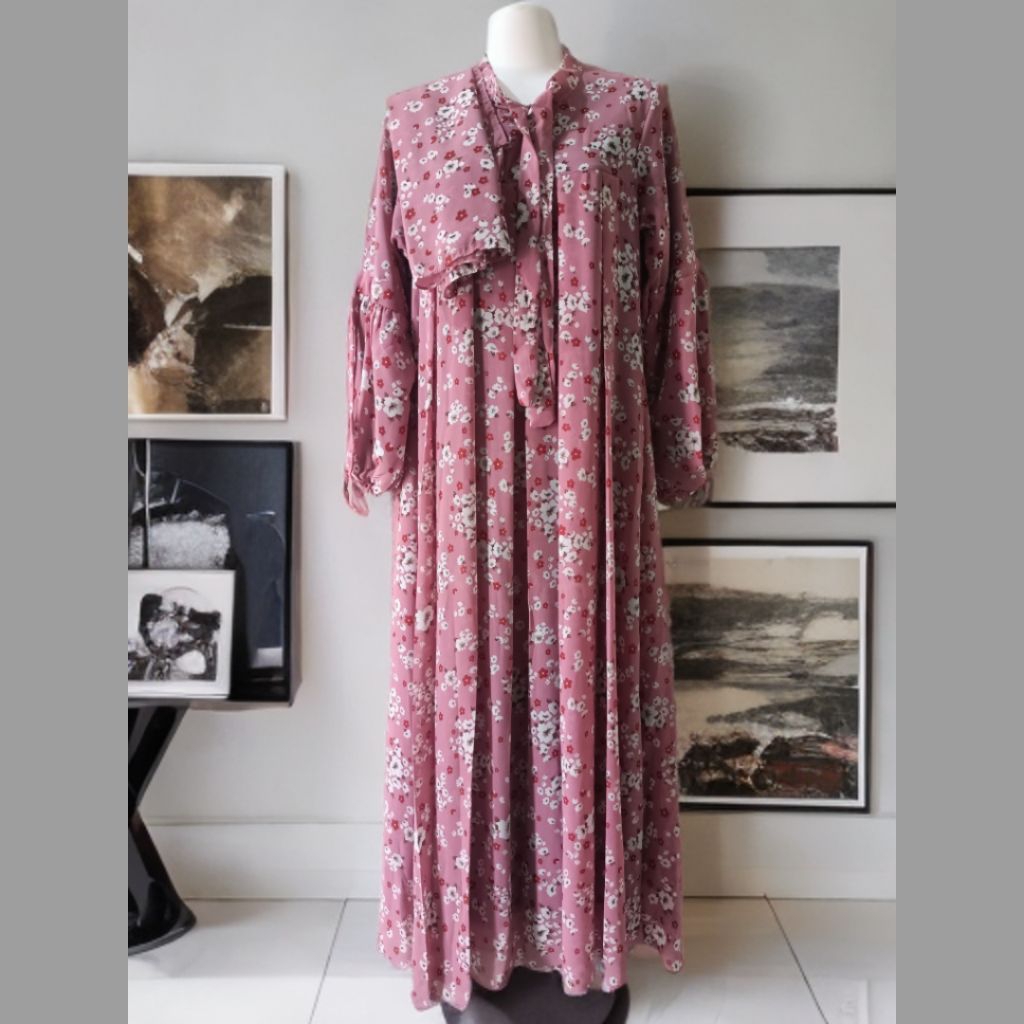 Gamis set hijab segi empat