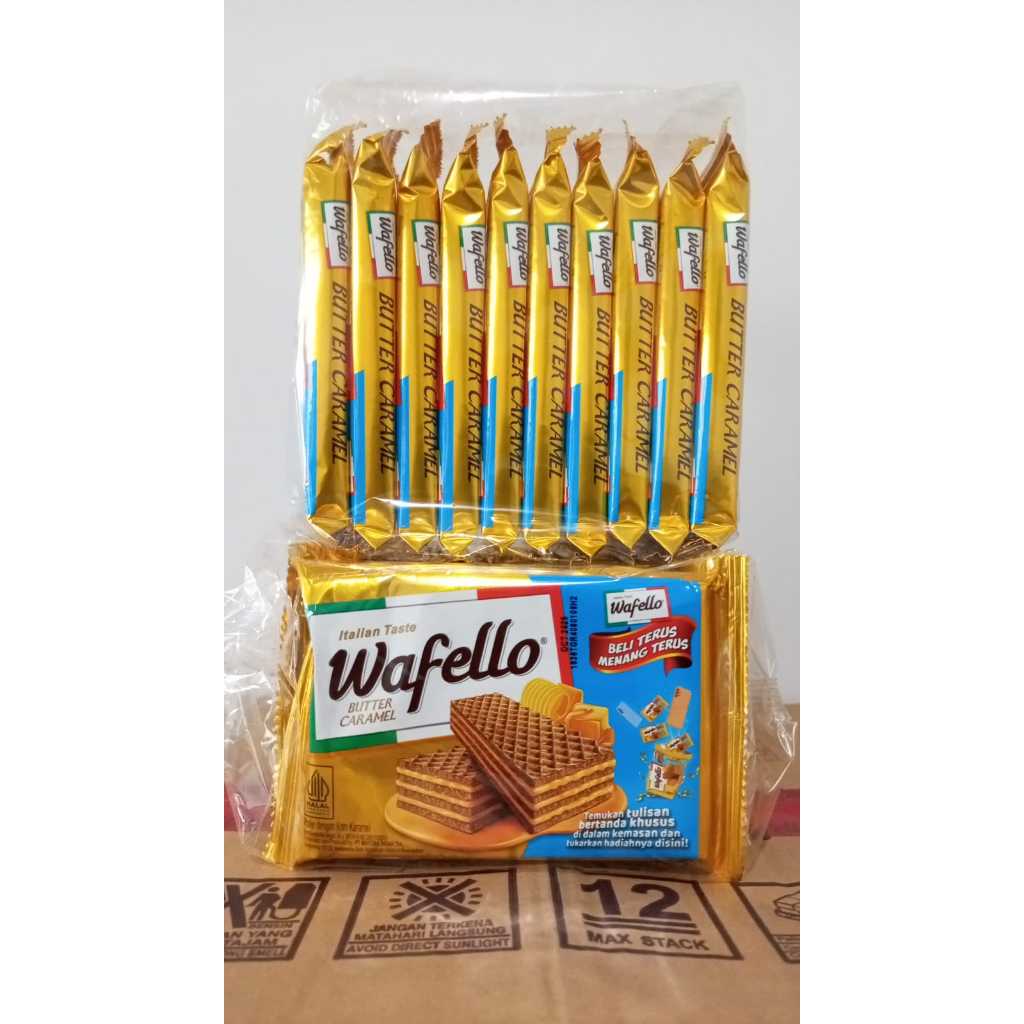 

[GSSNACK] 1 PACK ISI 10PCS WAFELLO CAREMEL CHOCO BLAST 43GR