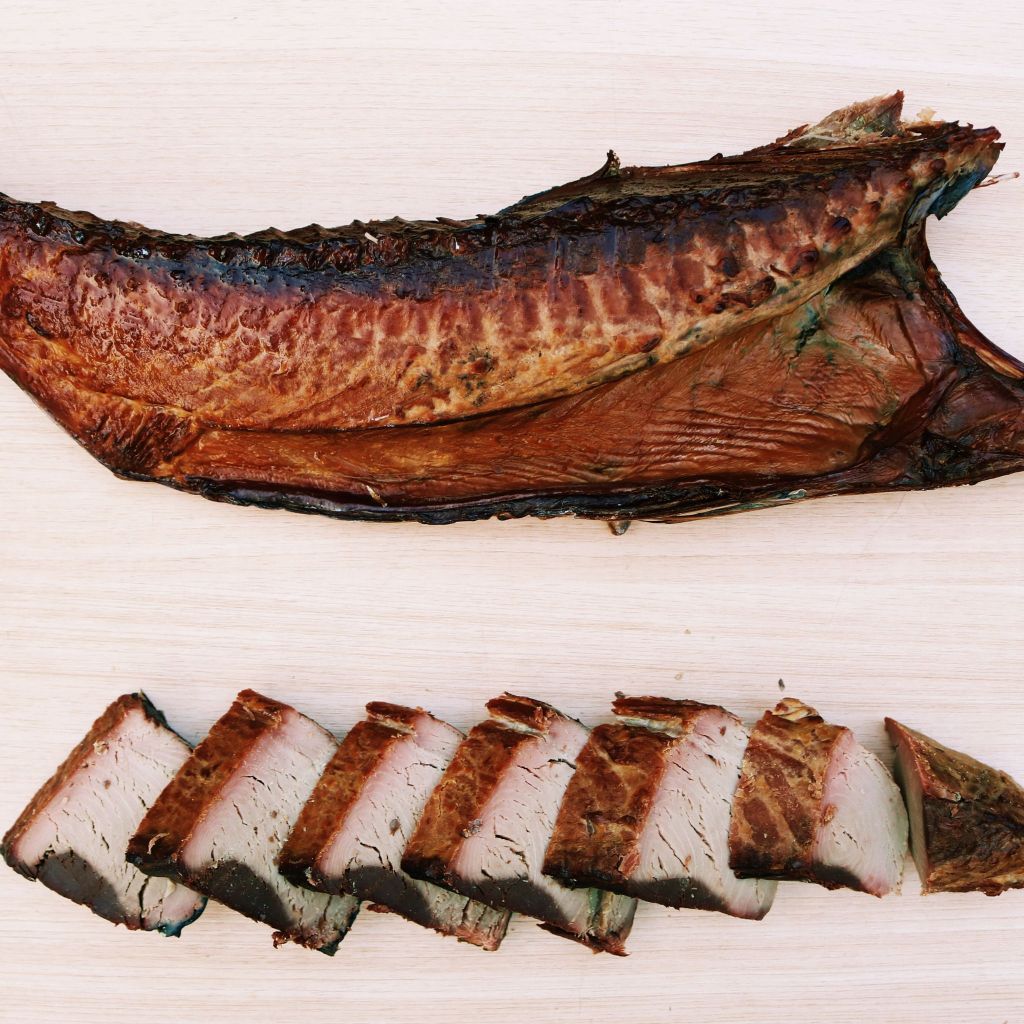 

Smoked Skipjack Tuna - Ikan Cakalang Asap (Sliced/ 500 gr)