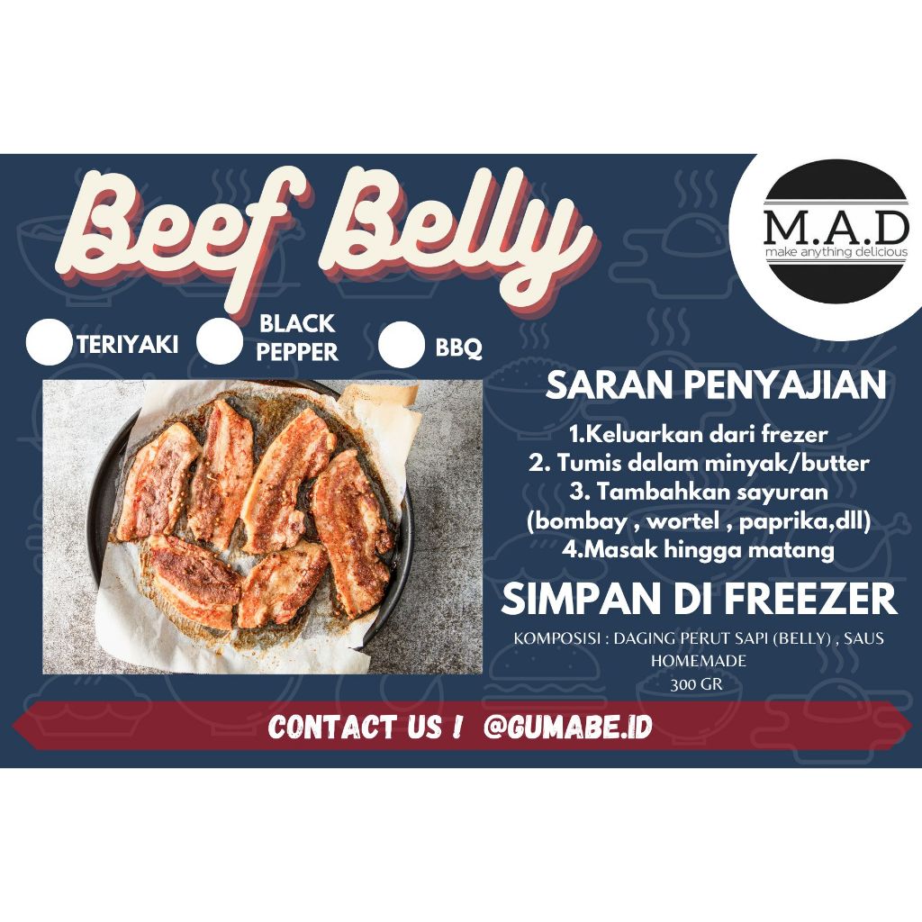 

beef belly marinasi 250gr