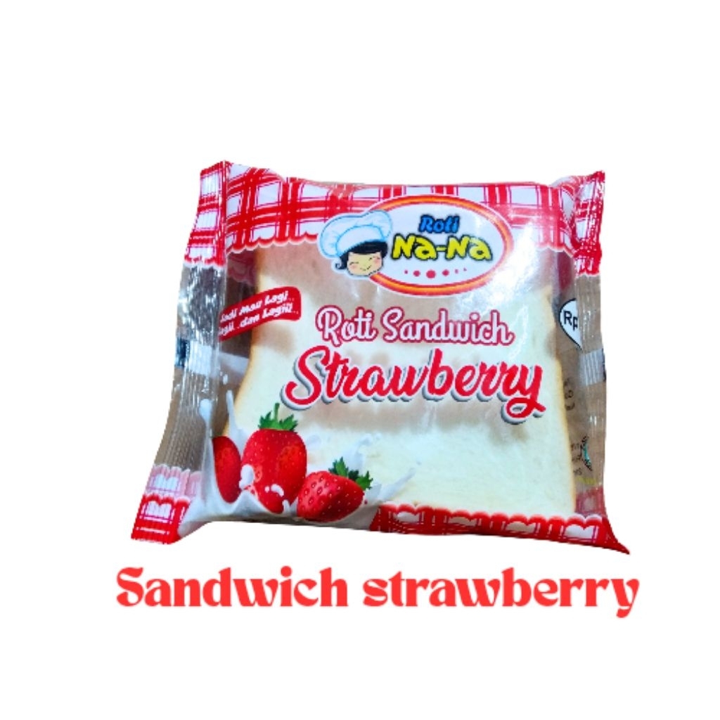 

Roti Nana Sandwich Rasa Strawberry Tekstur Lembut FRIEND'S BAKERY