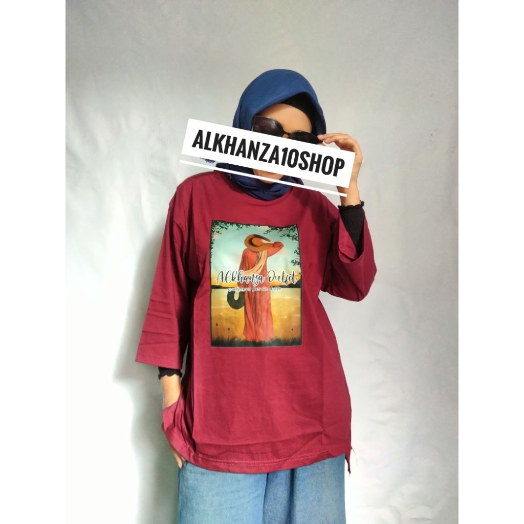 Kaos Viral Wanita/Kaos Katun Combad 20s/Kaos Oversize 7/8/Kaos 20s/Kaos Viral 7/8/Kaos Viral Oversiz