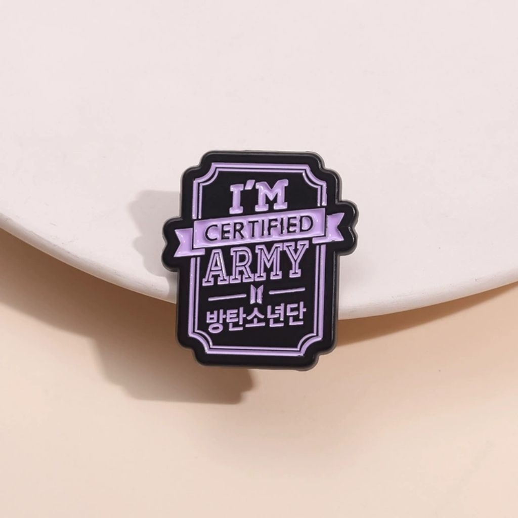 BTS Pin Enamel  ARMY BTS KPop Korea Pin Tas Pin Jaket Aksesoris Pin Lucu