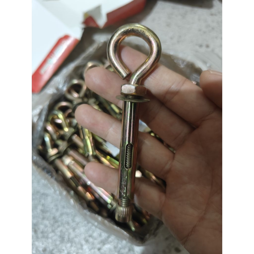 eye anchor bolt m10x80 / eye bolt m10x80 mm / eye dynabolt gantung tutup m10x80 / eye anchor m10x80 
