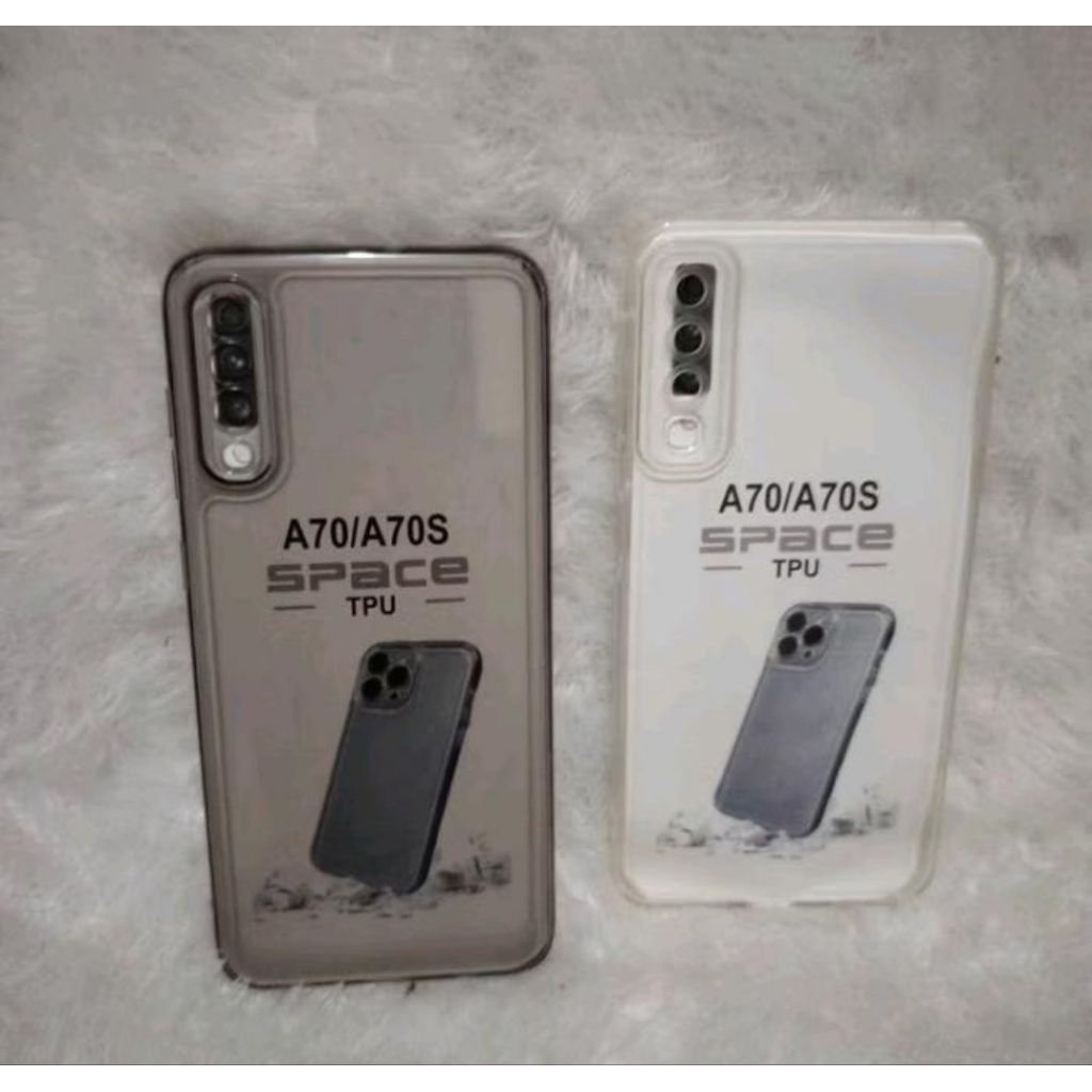 Softcase Bening Samsung A70 A70S Casing Transparan full Pelindung Camera