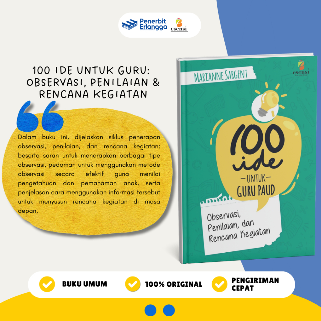 [Erlangga Official] Buku Referensi Guru: 100 Ide Untuk Guru Keterampilan Bertanya -Peter Worley