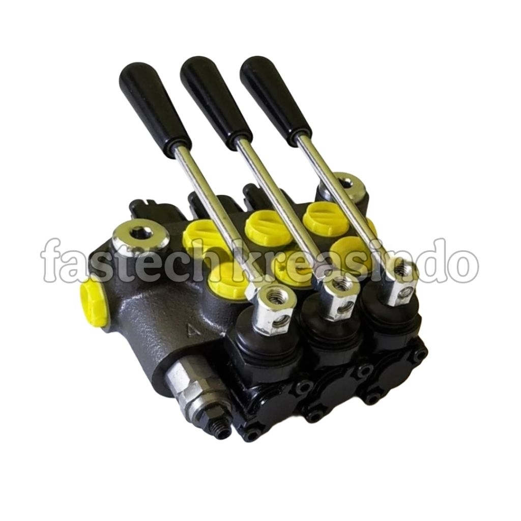 HAND VALVE MONOBLOCK 3/8" 320BAR 3-BANK SPRING CHIA WANG DMB-03-C2-3N