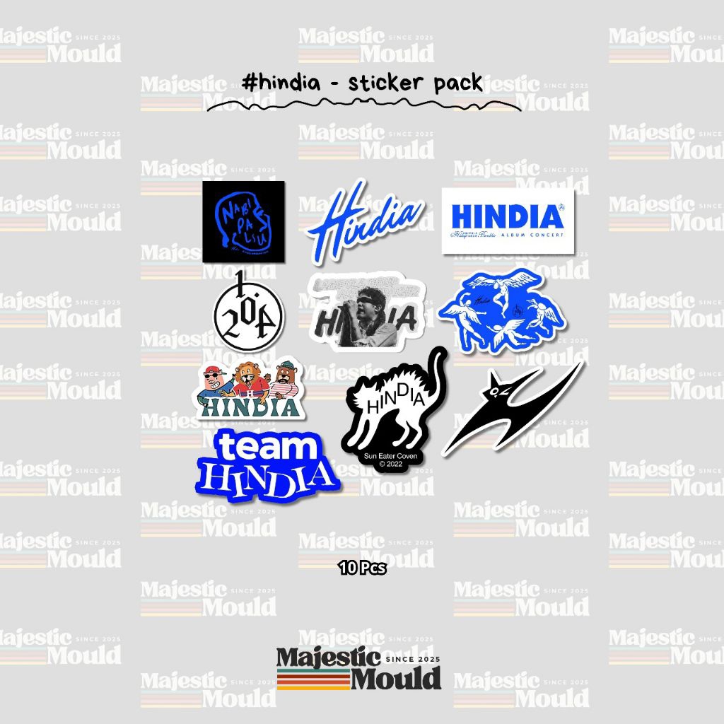 

Hindia Band – Sticker Pack Vinyl Glossy – Tahan Air & Tahan Lama