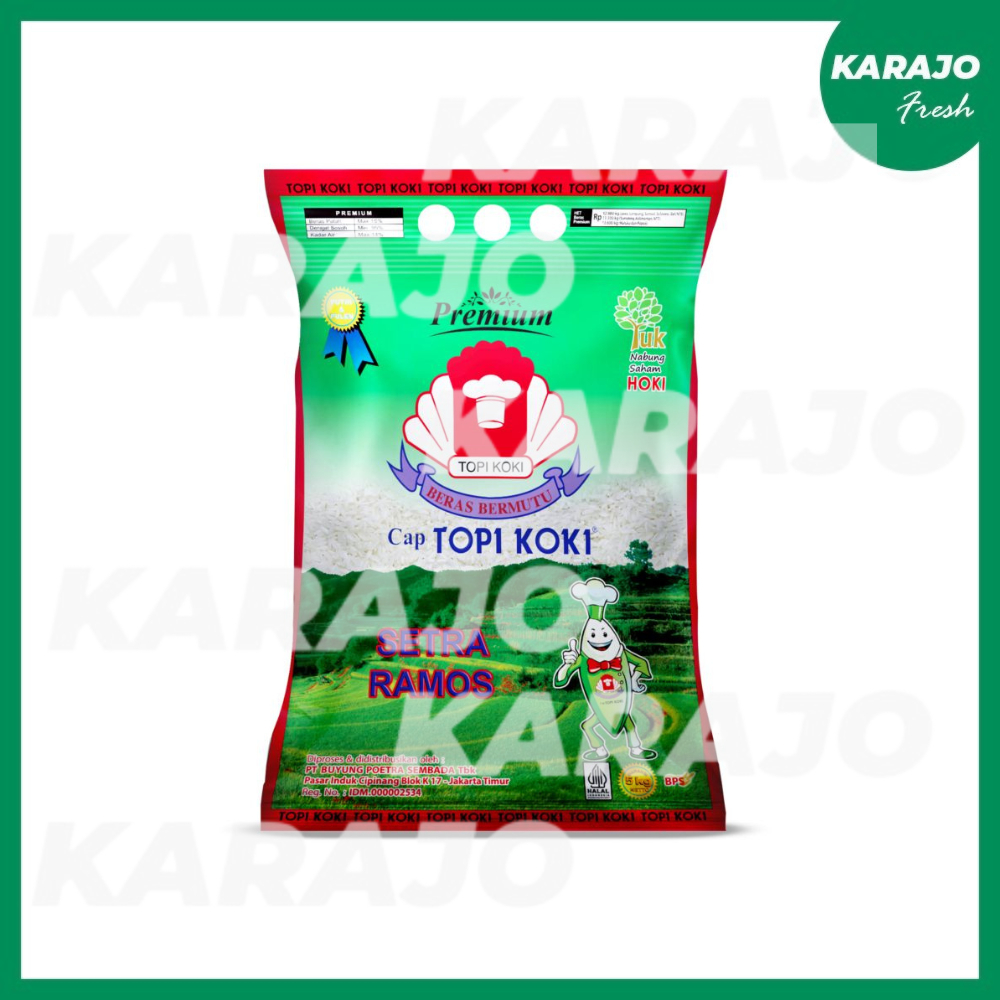 

Beras Cap Topi Koki 5kg Pulen