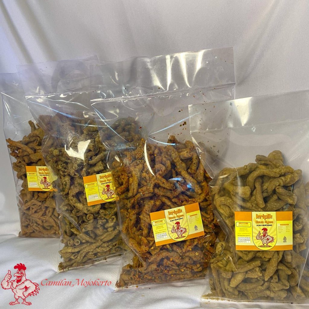 

Usus Renyah Krispi Kiloan 1 Kg / 1000 Gram Keripik Usus Ayam Rasa BBQ
