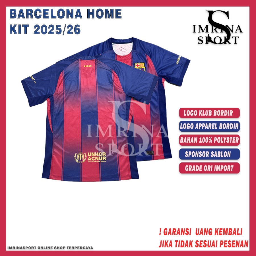 JERSEY BOLA BRSLNE GRADE ORI HOME 2025/2026 - JERSEY BOLA GRADE ORI 25/26