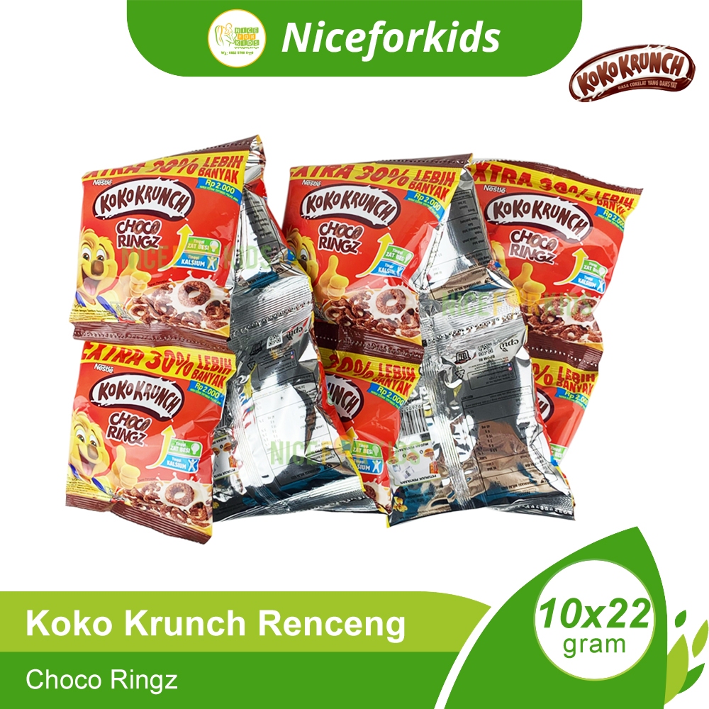

Koko Krunch Choco Ringz Renceng 10 x 22 gr / Cereal Koko Krunch Renceng