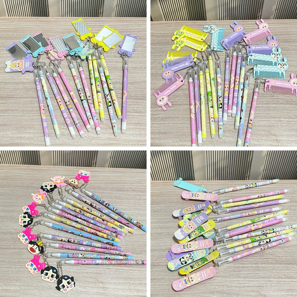 

Grosir!!! Pulpen isi 12 pcs karakter mix sanrio/kuromi/cinamonroll
