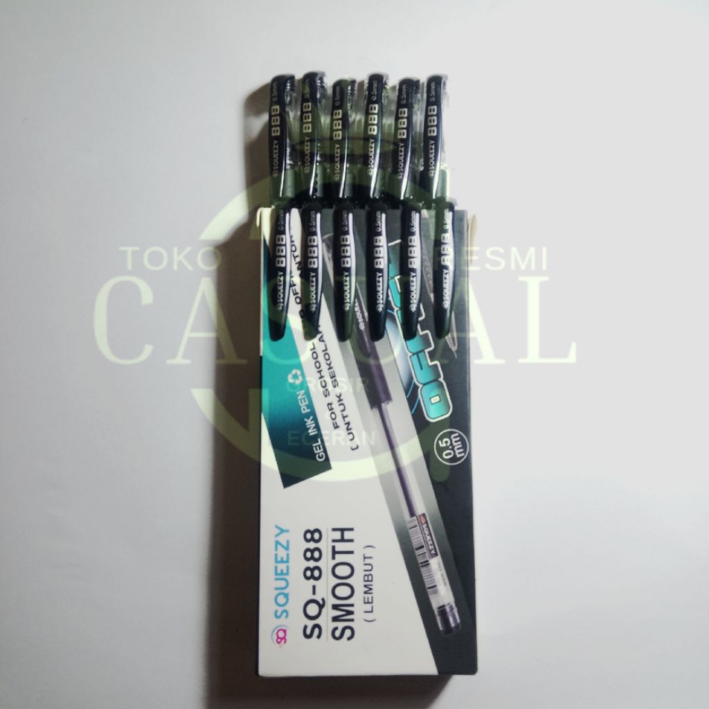 

Pulpen Gel Squeezy Smooth Office SQ-888 (1 Pack/12 pcs)