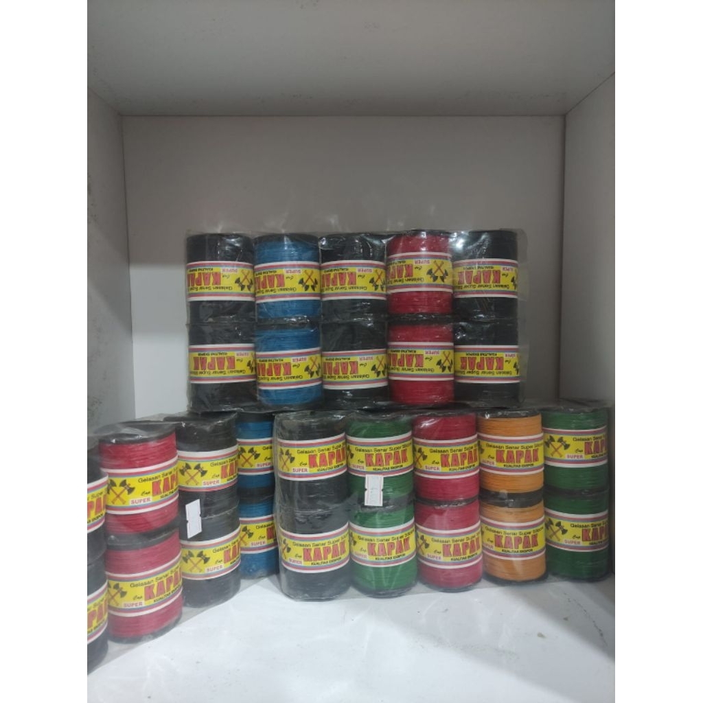 GELASAN BENANG LAYANGAN SUPER TAJAM CAP LABA-LABA, BLACK CAT, DAN KAPAK