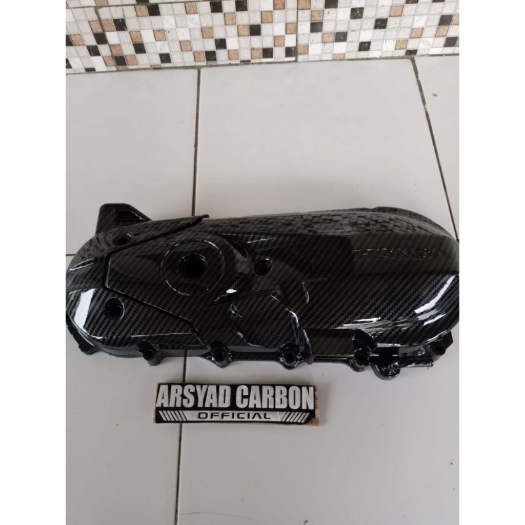 BLOK BAK CVT SCOOPY ORIGINAL TAHUN 2014/2019 CARBON CLUP