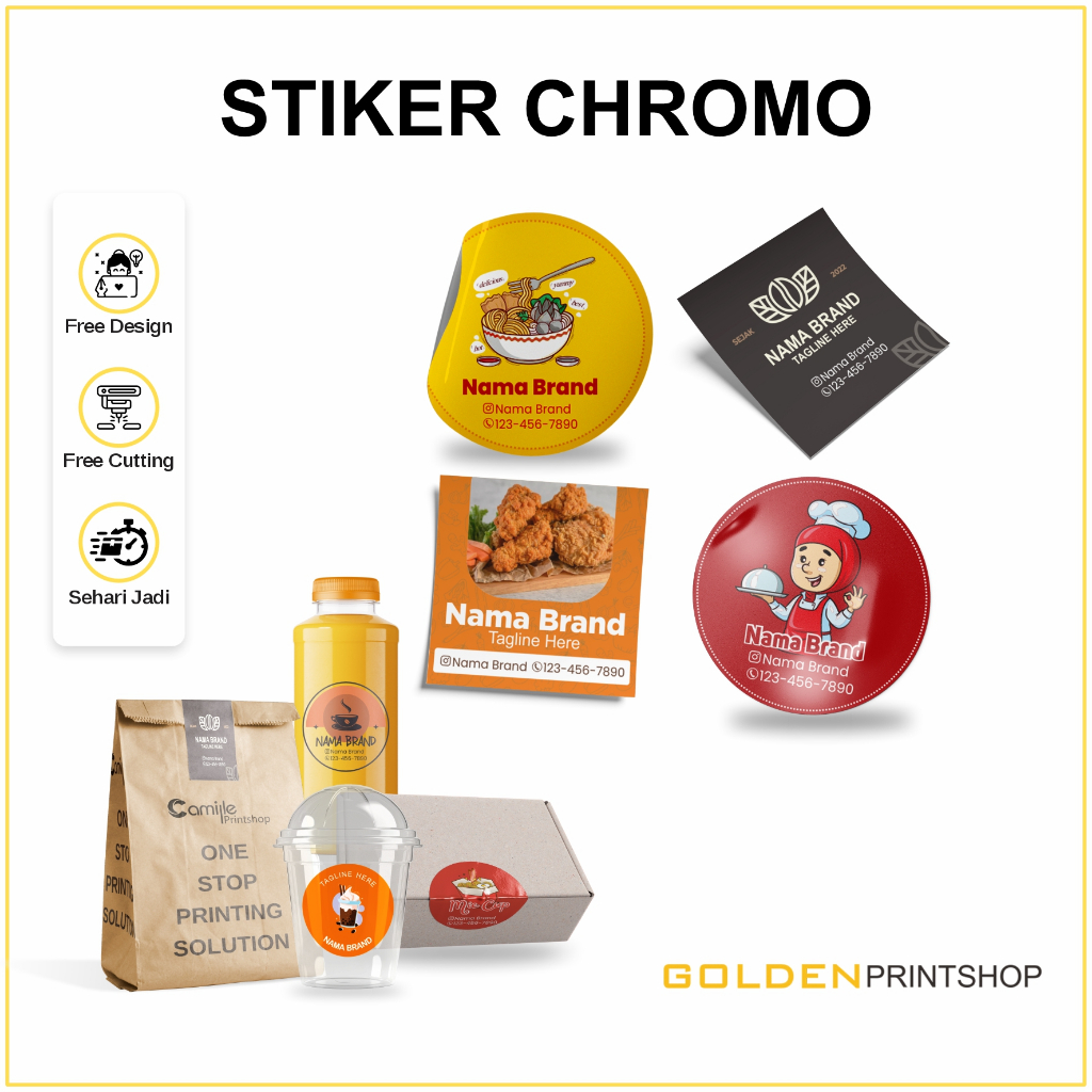 

Cetak Stiker Custom Kualitas Terbaik Sticker Label Makanan Bahan Chromo