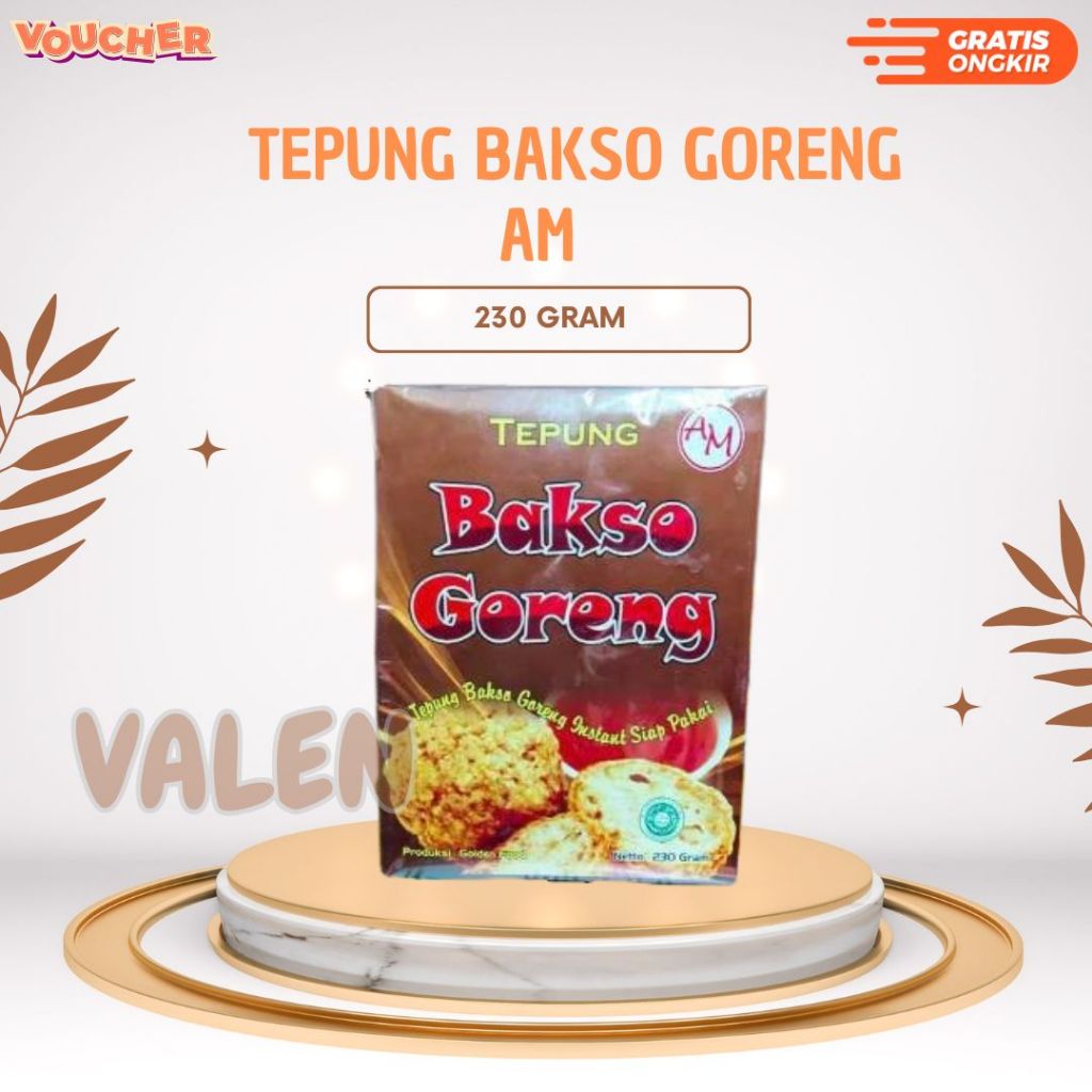 

Tepung Bakso Goreng AM 230gr / Bakso Goreng Instan / Bumbu Bakso Halal