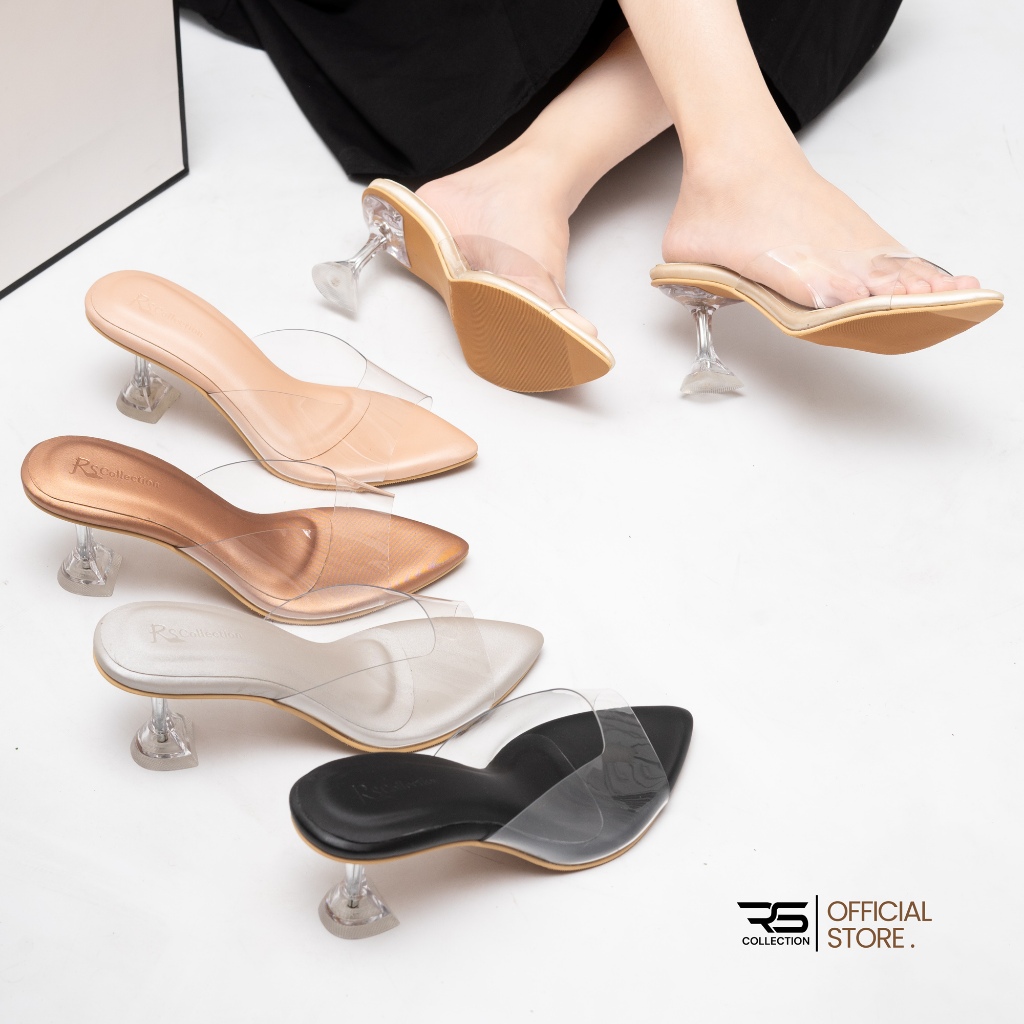 Rs Collection 004 ADELLA/ Sandal Wedges Wanita 5 Cm tipe hak  kaca 5cm