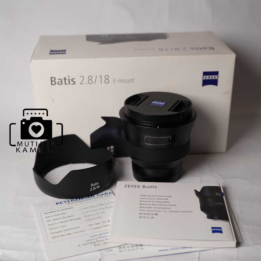 zeiss Batis 18mm f2.8 for Sony E Mount fullframe 18 mm f2.8 Second like new in box