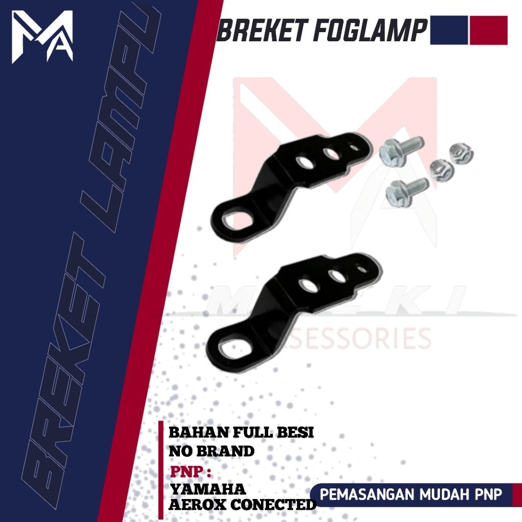 Breket Lampu AEROX CONNECTED Breket Lampu D2 Laser AEROX CONNECTED