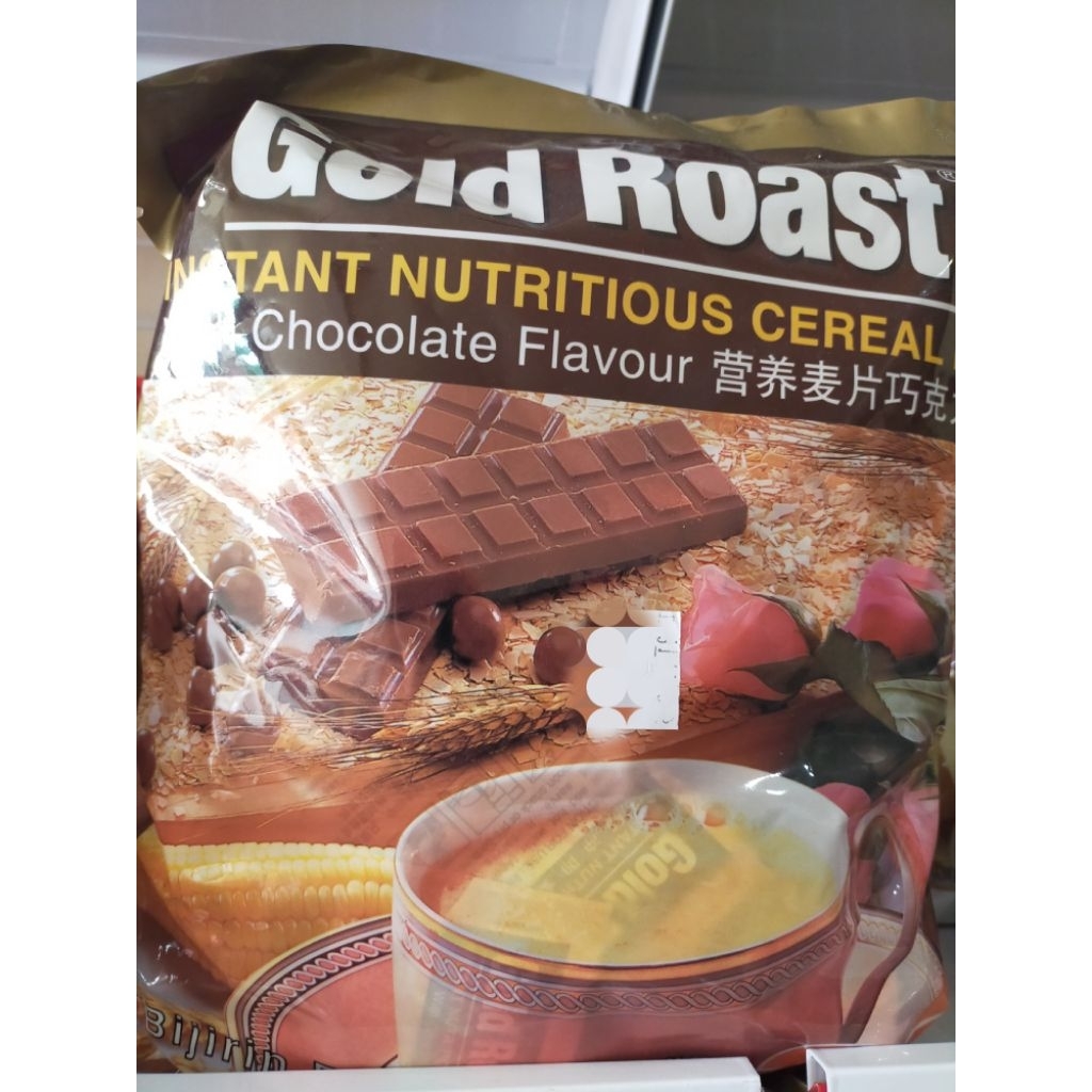 

gold roast/instant nutritious cereal mix/vanilla/coklat/honey chrysanthemum tea