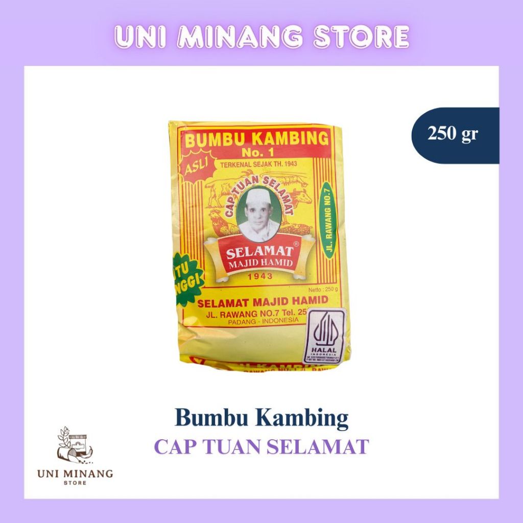 

Bumbu Kambing – CAP TUAN SELAMAT 250 gr