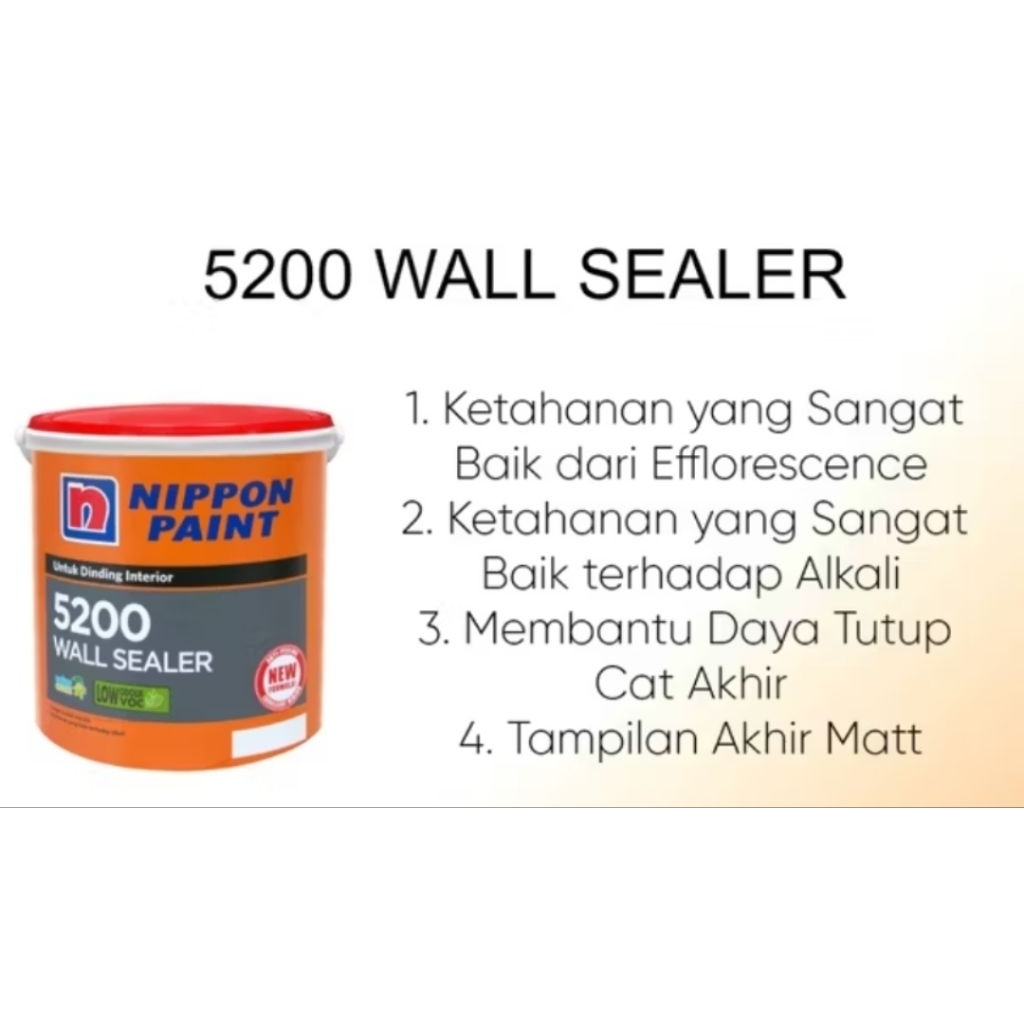 NIPPON PAINT 5200 wall Sealer cat dasar